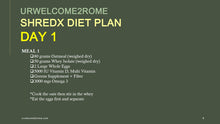 Load image into Gallery viewer, ShredX Diet Plan