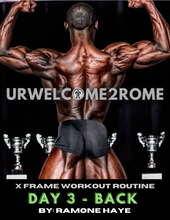 Load image into Gallery viewer, X Frame Workout Routine - Day 3 - Back