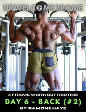 Load image into Gallery viewer, X Frame Workout Routine - Day 6 - Back (#2)
